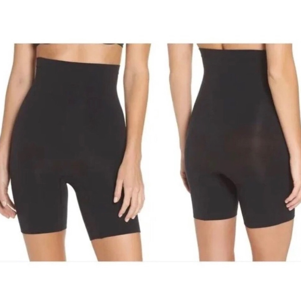 SPANX Black High Waisted Longer Leg SHAPEWEAR S